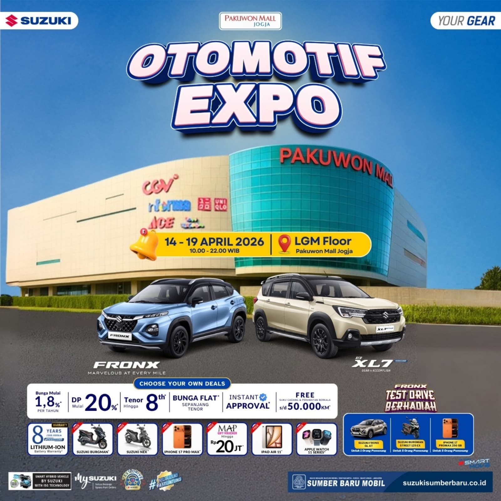 Kunjungi Otomotif Expo Suzuki di Pakuwon Mall Jogja!