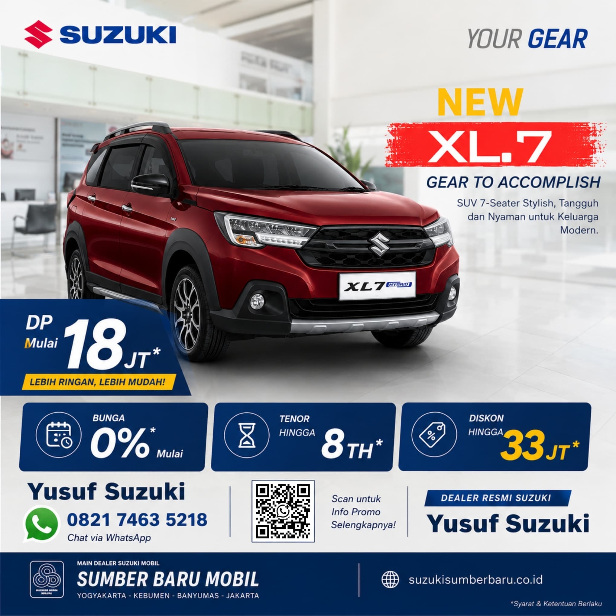 Bocor Lebat! Promo Suzuki XL7 Bulan Ini: Diskon Tembus 33 Juta & DP Cuma 18 Jutaan!